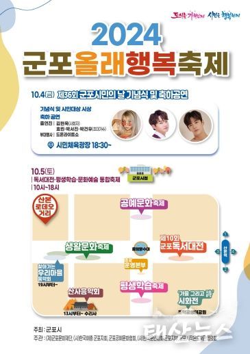 군포올래 행복축제 포스터