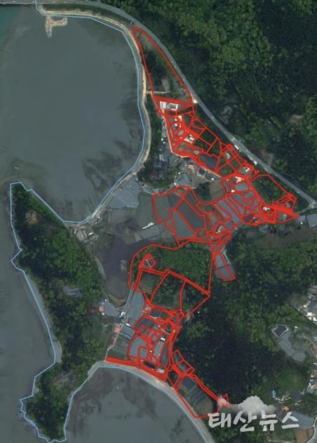 대부남동 한사위2지구 위치도