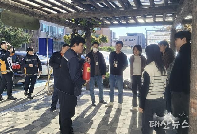 수원시 장안구 송죽동, 공공기관 합동 소방훈련 실시