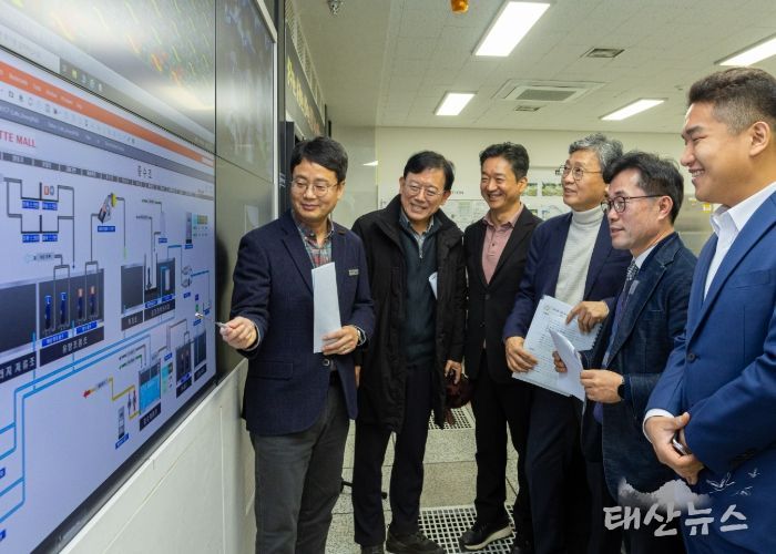 김태흥 부의장·한채훈 의원,‘롯데프리미엄아울렛 의왕점’ 물 재이용 시설 현장 방문