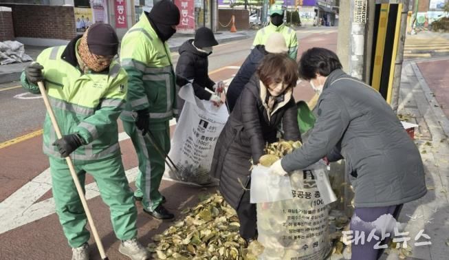 수원시 장안구 조원1동, 낙엽 대청소 실시