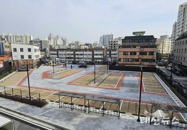 친환경 주차장으로 조성된 향동 제1공영주차장